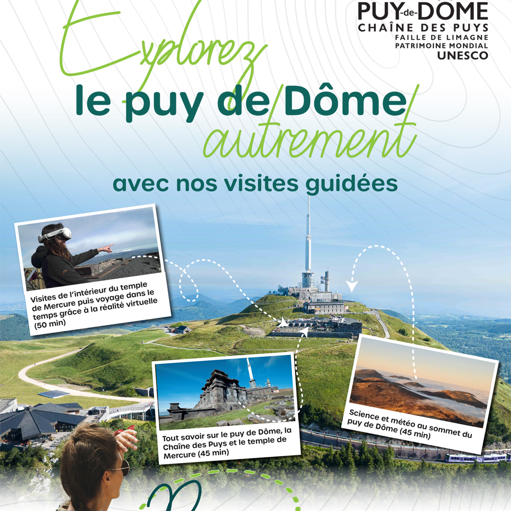 Visites guidées au puy de Dôme